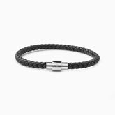 Vittorio Leather Bracelet Black